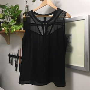Medium Black sheer top